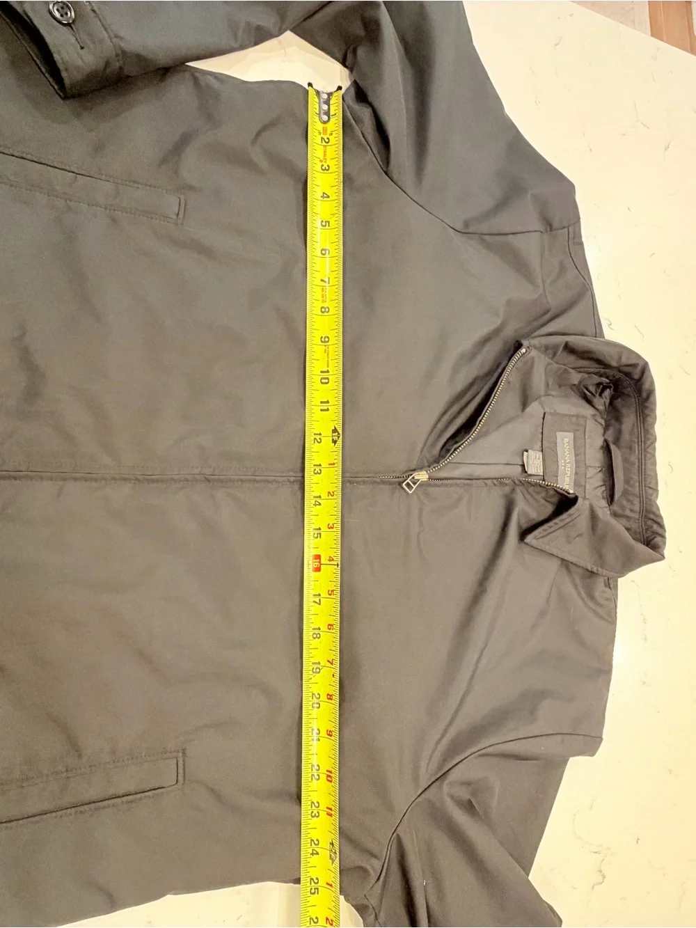 Banana Republic Men's Black Lightweight Zip Jacket